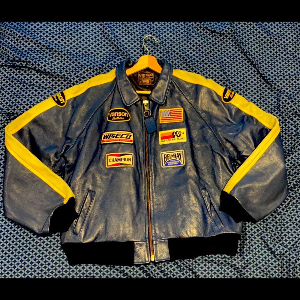 Vanson leather motorcycle jacket